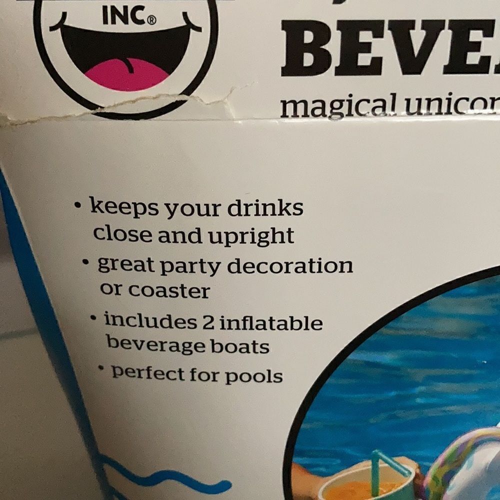 Magical Unicorns Beverage Boats 2 Pack - Picture 3 of 3